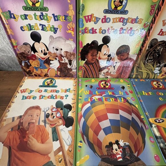 Disney Mickey Wonders Why Hardbacks 11 Books Vintage 1992 USA HomeSchool Mouse - Picture 2 of 15